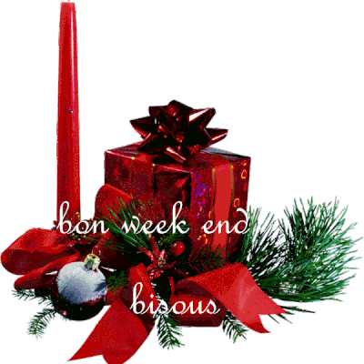 Bon week-end - Bisous - Noël 2015 - Render - Tube