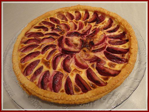 Tarte peche de vigne