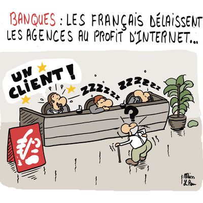 BANQUES : les Français délaissent les agences au profit d'Internet...