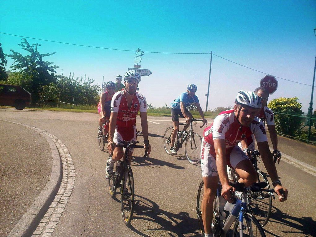 parcours de 110km, depart et arrivée à Niederbronn avec arret à Mouterhouse.