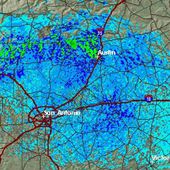 Weather radar shows giant 'storm' of dust, bugs in Texas
