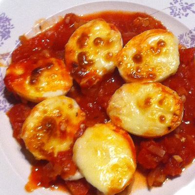 Gratin d'oeufs à l'italienne 