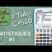 STAT : Afficher les caractéristiques statistiques (1) - Tutoriel CASIO