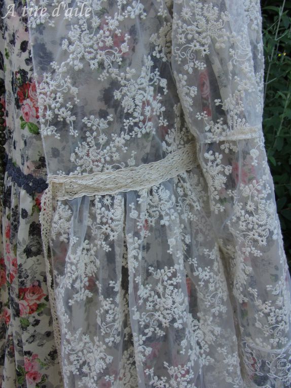 Robe voile de coton fleuri