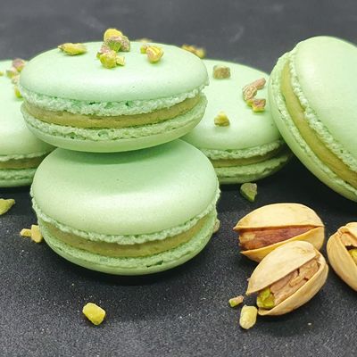 MACARONS à la PISTACHE