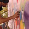 Magnifique Graffe pour une culture de la paix réalisé à Rennes par un groupe de jeunes Graffeurs