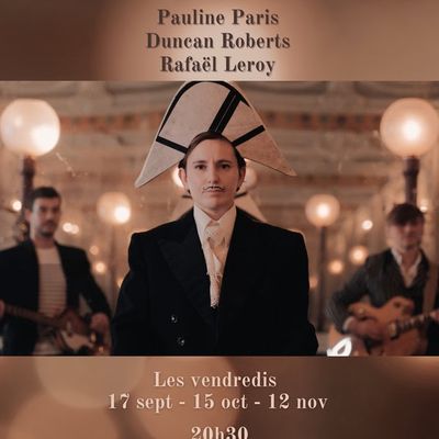 Pauline Paris en concert le 15/10 et 12/11 à Paris au Scenobar