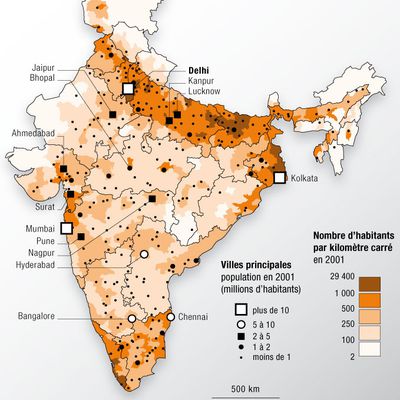 Classe de 5e : correction du contrôle sur l'Union indienne