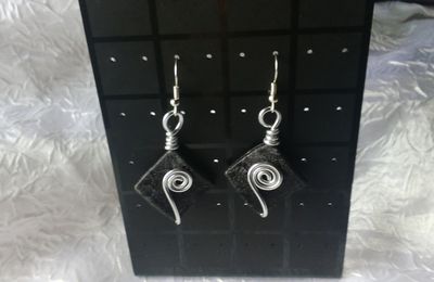 Boucles d'oreilles losange