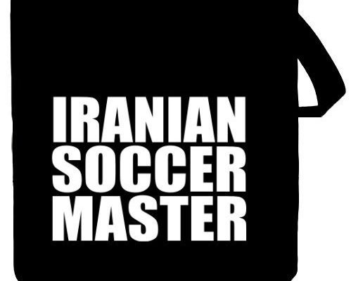 22726 Iranian Soccer Master Pays Sac Cabas Noir Toile Unisexe