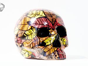 Tête de mort, vanité, Skull Bird Paradise N°44