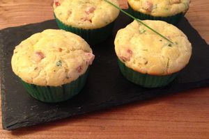 Muffins au jambon coeur de Vache qui rit