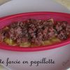 Courgette farcie en papillote