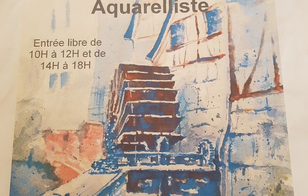 EXPOSITION Gérard RODRIGUEZ aquarelliste samedi 27 dimanche 28 juin 