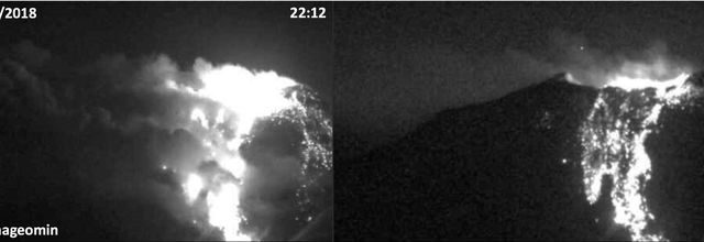 Eruptions at Nevados de Chillan, Sheveluch, Agung and decline of activity at Etna.