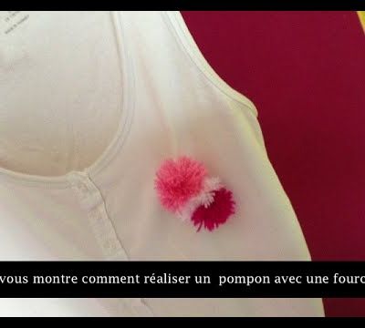 Tuto : Créer un pompon en laine #2 avec une fourchette