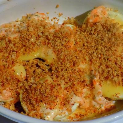 Oeufs durs gratinés au saumon dukan