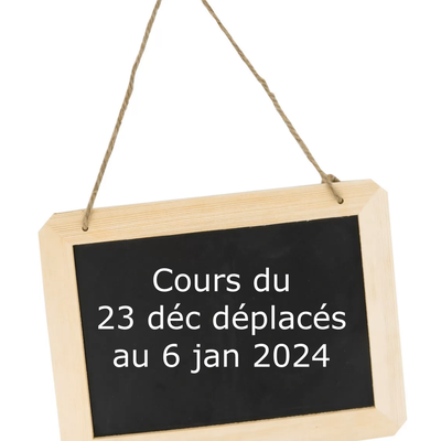 Cours déplacés