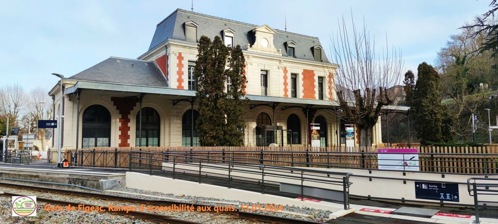 Figeac : le bâtiment voyageurs et l'aménagement des quais l Photos D.M. pour le collectif