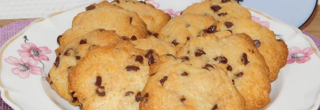 Cookies  aux pépites de chocolat au lait.