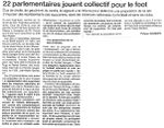 22 parlementaires jouent collectif pour le foot