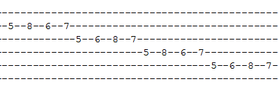 tablatures de guitare 3 (échauffement)