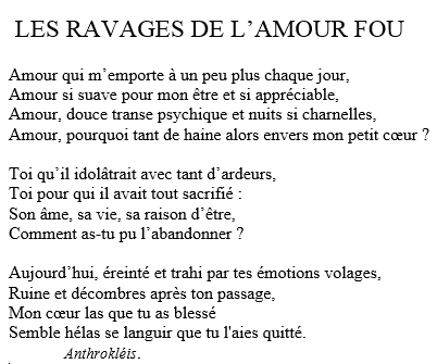 Poesie La Vache Rose