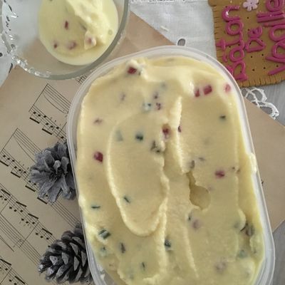 GLACE PLOMBIÈRE ( AUX FRUITS CONFITS )