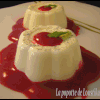 Pana cotta vanillée et son coulis de framboises