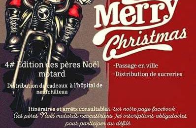 Neufchâteau (88) 4ème édition des Pères Noël Motards Néocastriens le samedi 14 décembre 2019