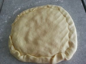 galette farci (oignons,poivrons)