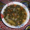 Soupe aux blettes et aux lentilles