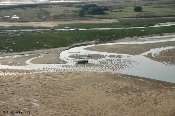 D&eacute;couvrez la pointe d'Agon et le havre de Regn&eacute;ville vus du ciel