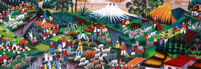 L'art sur les chemins du feu : L'art picturesque Equatorien naïf.