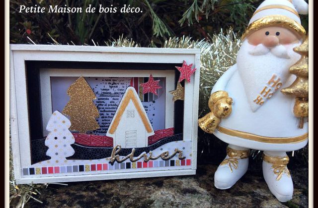 Barbara : Petite maison de Noël déco.