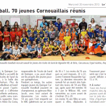 Handball. 70 jeunes Cornouaillais réunis