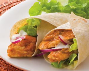 Light Caser Chicken wraps!