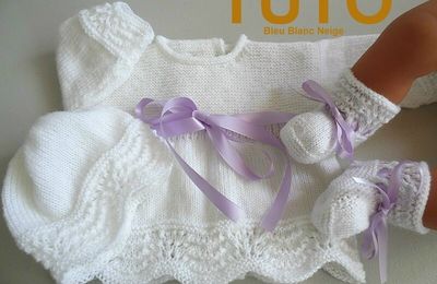 Trousseau Layette Bebe Tricote Main Tricot Fait Main Tricot Bebe Layette Laine