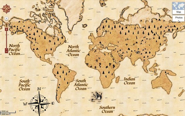 laughingsquid:

Google Maps Treasure Mode Launched After Finding Captain Kidd’s Lost Buried Treasure Map