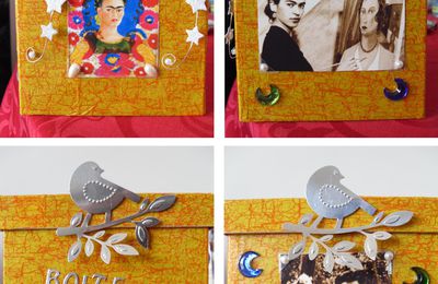Boîte à mouchoir, inspiration Frida Kahlo