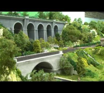 Train miniature HO Chalindrais ligne 2 (2ème réseau d'André Gay) vidéo 78
