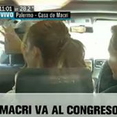 Mauricio Macri va al Congreso para jurar como presidente