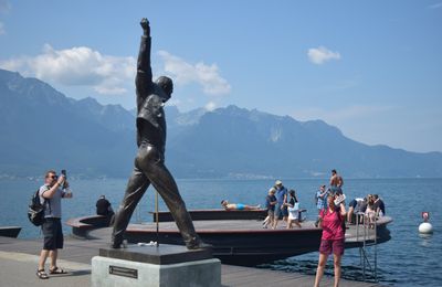 Freddie Mercury-Sa Statue à Montreux (Suisse)