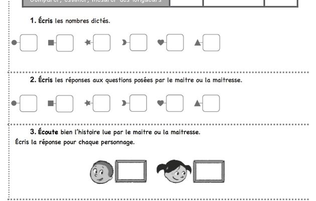 Evaluation math 6eme 1er trimestre