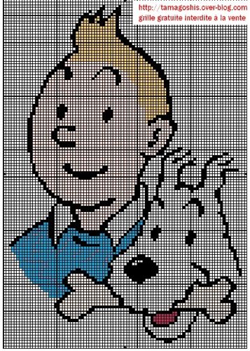 Realisation Tintin Et Milou Par Fanny Le Blog De Tamagoshis Over Blog Com