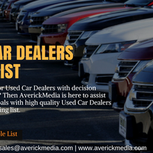 Increase marketing ROI with Used Car Dealers Mailing List