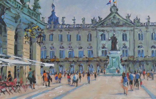 Place Stanislas à Nancy (huile sur toile 55 x 38).