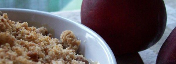 Un crumble de nectarines pour la fin de l'été...sniff!!!