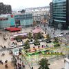 À Clermont Ferrand, Place Jaude, la vue de la roue