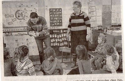 Une séance lecture à l'école Notre Dame